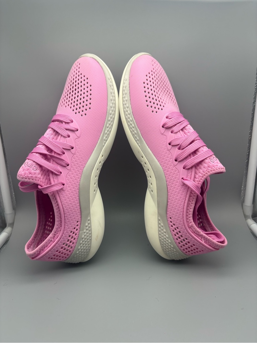 Crocs | LiteRide 360 Pacer Shoes - Pink White ; Womens 10 - Picture 4 of 8